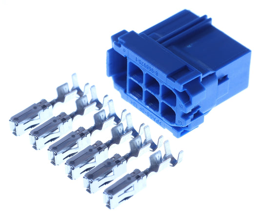 Connector weiblich 6 polig mit Crimpverbinder CSF12663