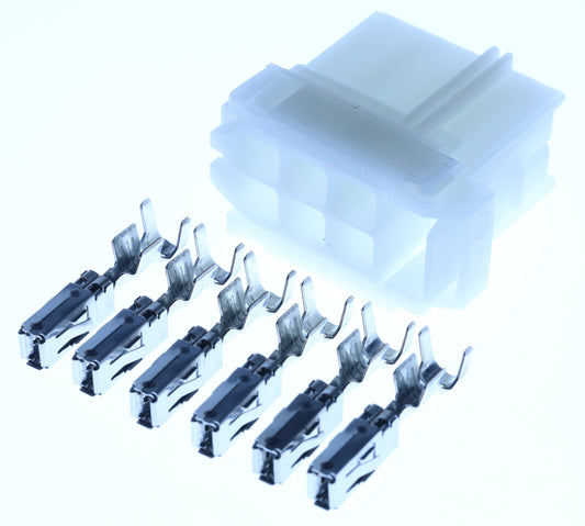 Connector weiblich 6 polig mit Crimpverbinder CSF12664