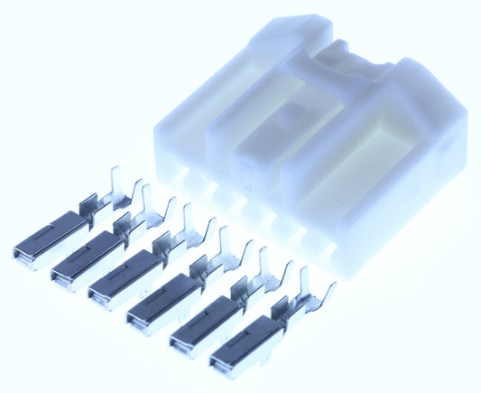 Connector weiblich 6 polig mit Crimpverbinder CSF12677