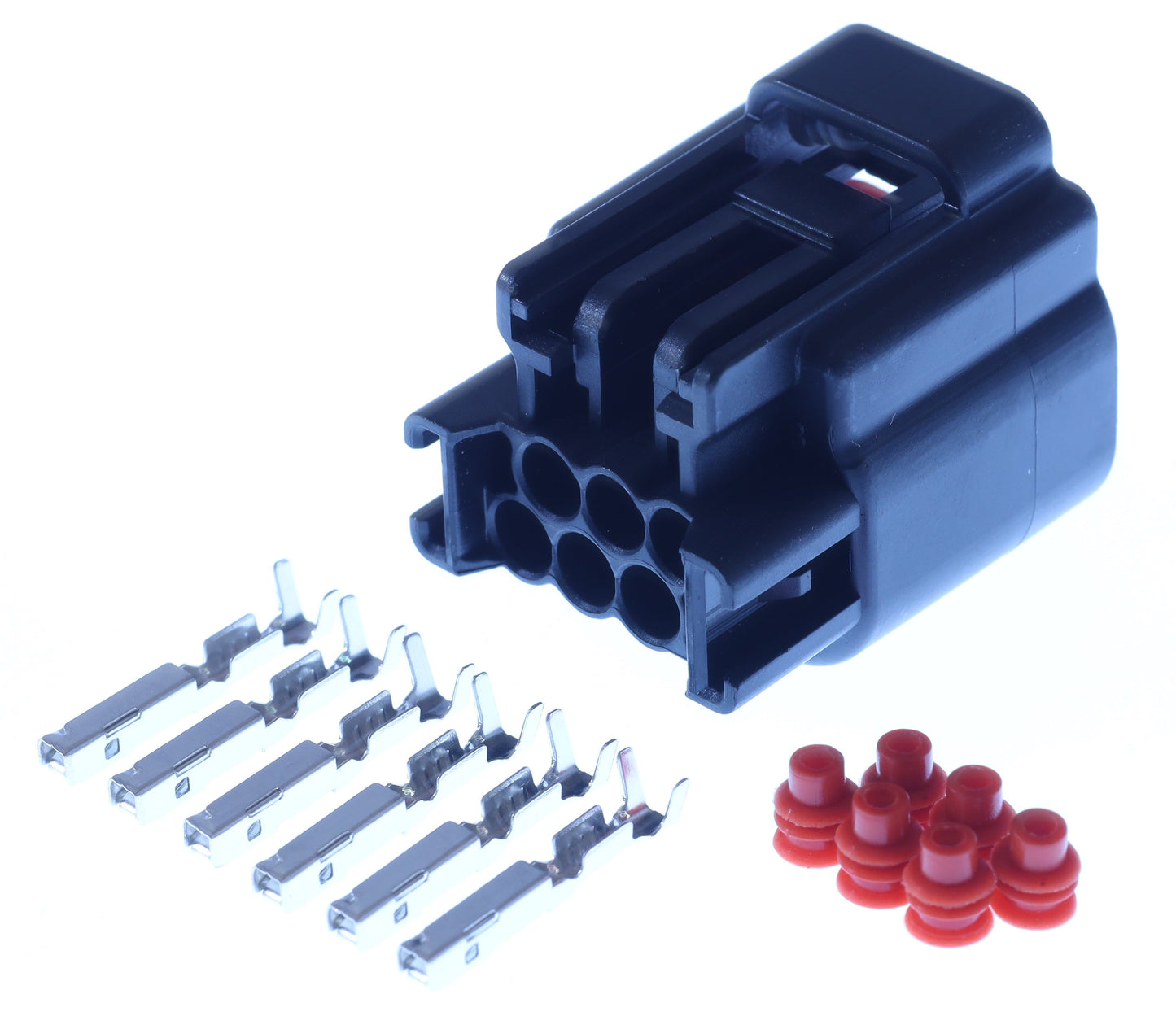 Connector weiblich 6 polig mit Einzeladerabdichtungen & Crimpverbinder CSF12682
