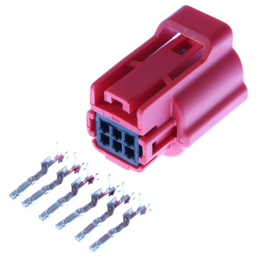Connector weiblich 6 polig mit Crimpverbinder CSF12709