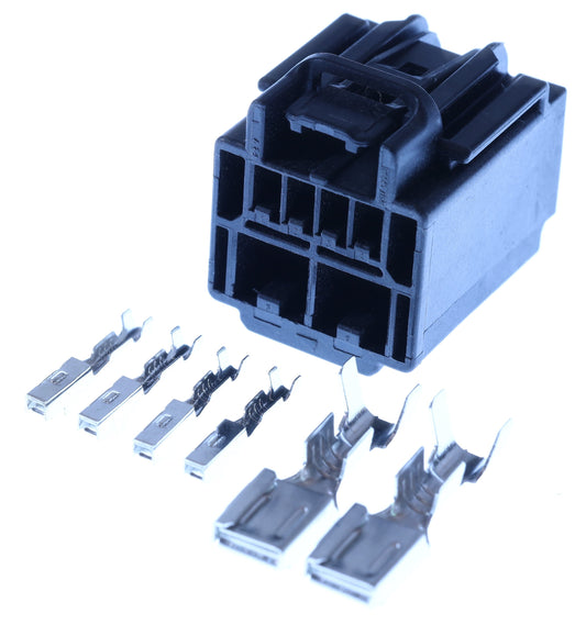 Connector weiblich 6 polig mit Crimpverbinder CSF12719