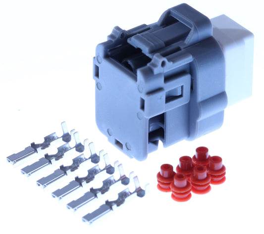 Connector weiblich 6 polig mit Einzeladerabdichtungen & Crimpverbinder CSF12725