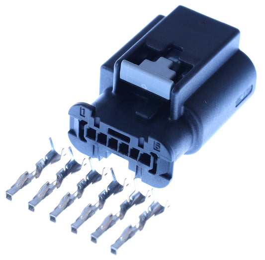 Connector weiblich 6 polig mit Crimpverbinder CSF12732