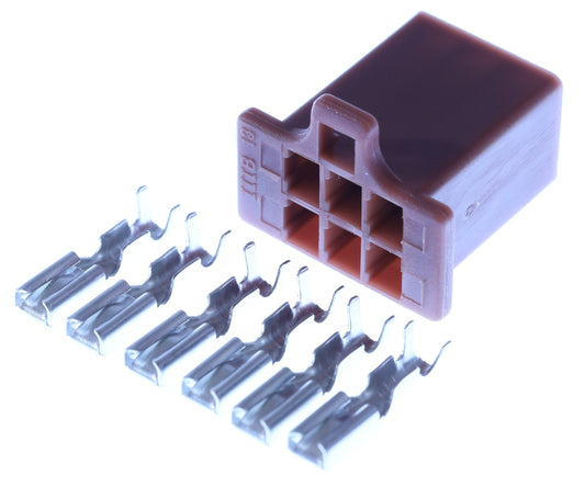 Connector weiblich 6 polig mit Crimpverbinder CSF12733
