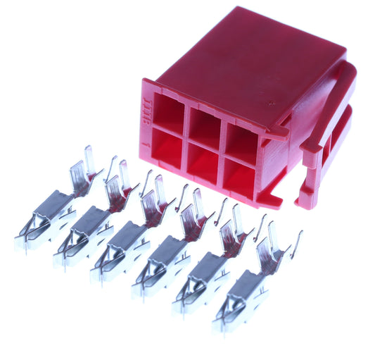 Connector weiblich 6 polig mit Crimpverbinder CSF12734
