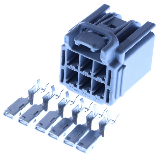 Connector weiblich 6 polig mit Crimpverbinder CSF12742