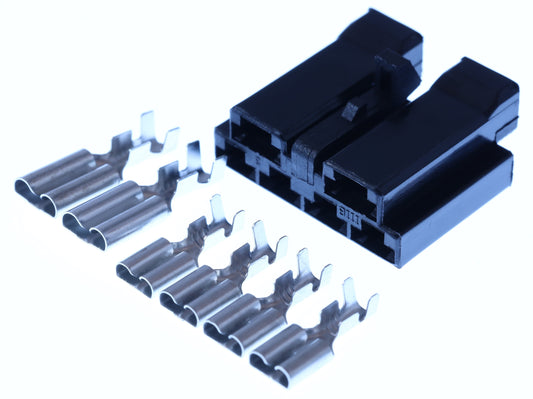Connector weiblich 6 polig mit Crimpverbinder CSF12743