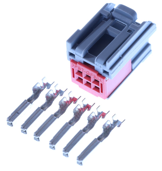 Connector weiblich 6 polig mit Crimpverbinder CSF12745