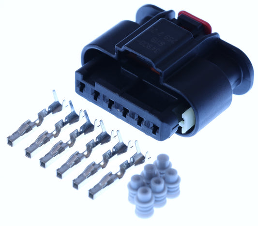 Connector weiblich 6 polig mit Einzeladerabdichtungen & Crimpverbinder CSF12756