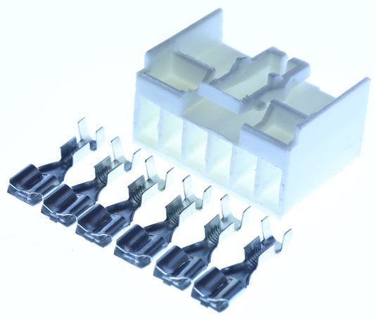 Connector weiblich 6 polig mit Crimpverbinder CSF12793