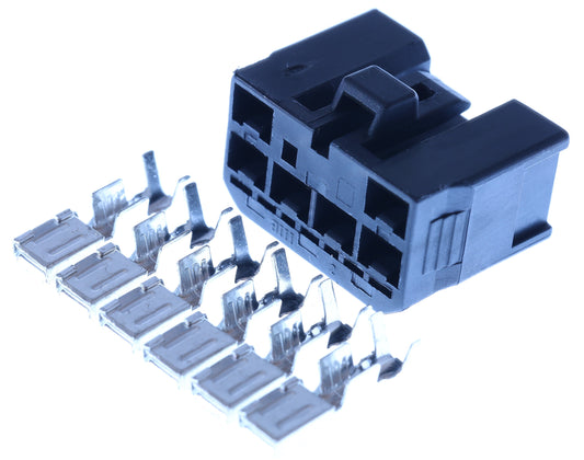 Connector weiblich 6 polig mit Crimpverbinder CSF12794