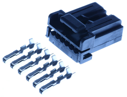 Connector weiblich 6 polig mit Crimpverbinder CSF13001