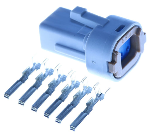 Connector weiblich 6 polig mit Crimpverbinder CSF13004