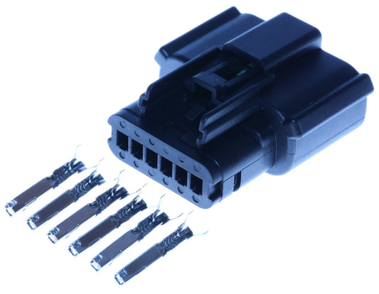 Connector weiblich 6 polig mit Crimpverbinder CSF13010