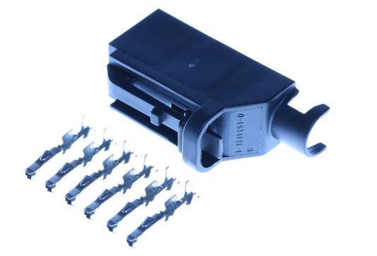Connector weiblich 6 polig mit Crimpverbinder CSF13036