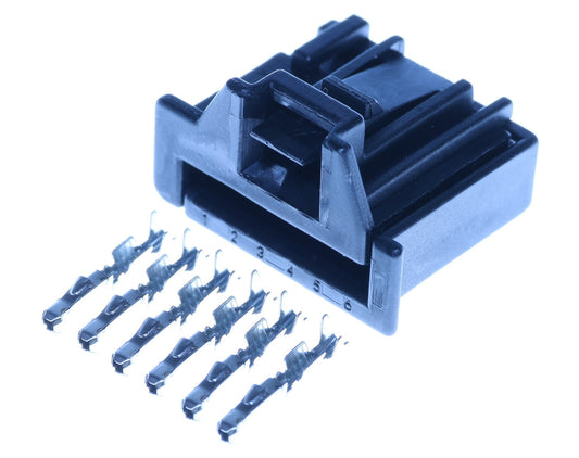 Connector weiblich 6 polig mit Crimpverbinder CSF13044