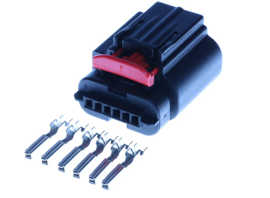 Connector weiblich 6 polig mit Crimpverbinder CSF13051