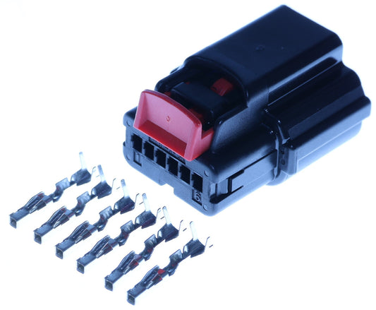 Connector weiblich 6 polig mit Crimpverbinder CSF13054