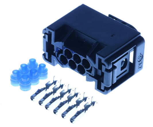 Connector weiblich 6 polig mit Einzeladerabdichtungen & Crimpverbinder CSF13068
