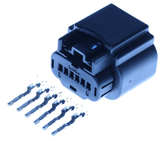 Connector weiblich 6 polig mit Crimpverbinder CSF13071