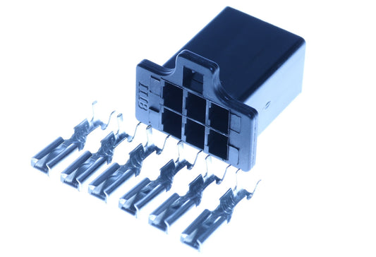 Connector weiblich 6 polig mit Crimpverbinder CSF13083