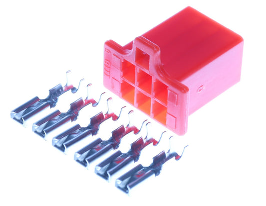 Connector weiblich 6 polig mit Crimpverbinder CSF13086
