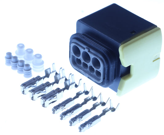 Connector weiblich 7 polig mit Einzeladerabdichtungen & Crimpverbinder CSF13127