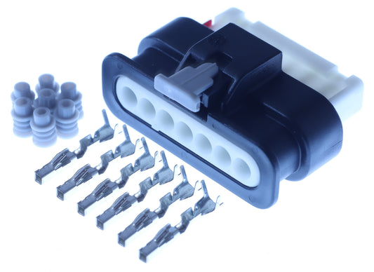 Connector weiblich 7 polig mit Einzeladerabdichtungen & Crimpverbinder CSF13144
