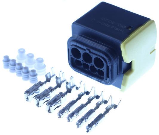 Connector weiblich 7 polig mit Einzeladerabdichtungen & Crimpverbinder CSF13172