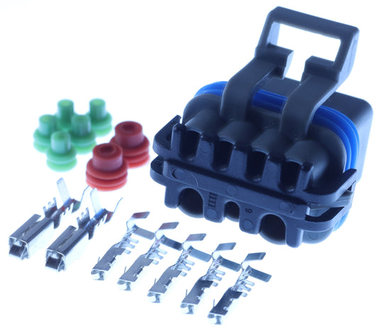 Connector weiblich 7 polig mit Einzeladerabdichtungen & Crimpverbinder CSF13173