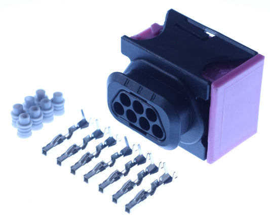 Connector weiblich 7 polig mit Einzeladerabdichtungen & Crimpverbinder CSF13183