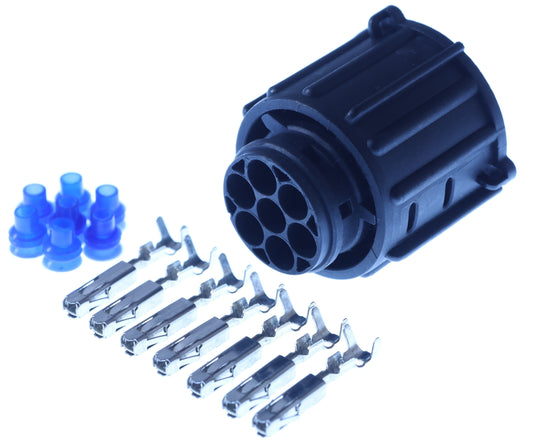 Connector weiblich 7 polig mit Einzeladerabdichtungen & Crimpverbinder CSF13184