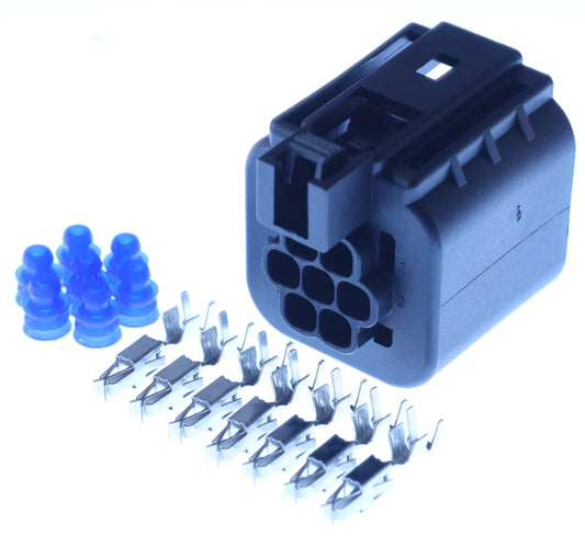 Connector weiblich 7 polig mit Einzeladerabdichtungen & Crimpverbinder CSF13185