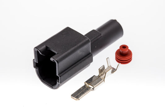 Connector  männlich 1 polig mit Einzeladerabdichtung  & Crimpverbinder CSM10033