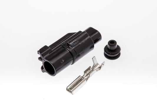 Connector  männlich 1 polig mit Einzeladerabdichtung  & Crimpverbinder CSM10034