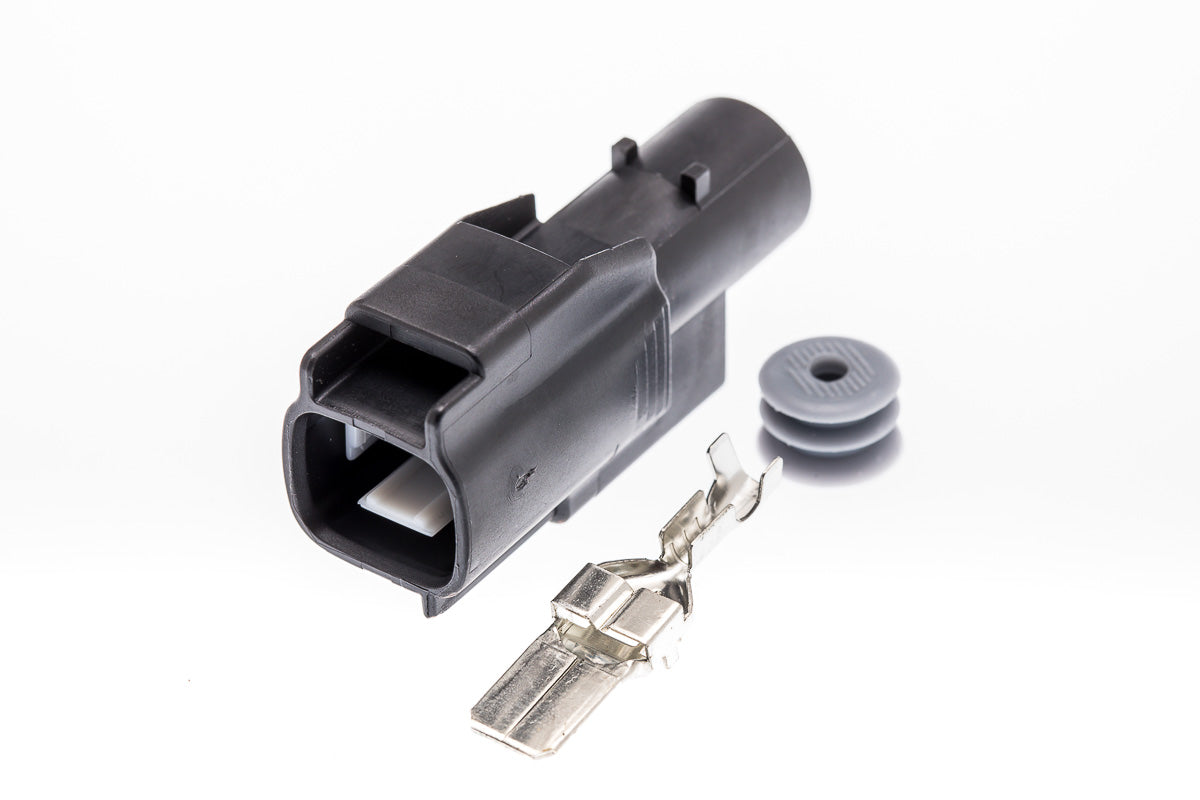 Connector  männlich  1 polig mit Einzeladerabdichtung  & Crimpverbinder CSM10121