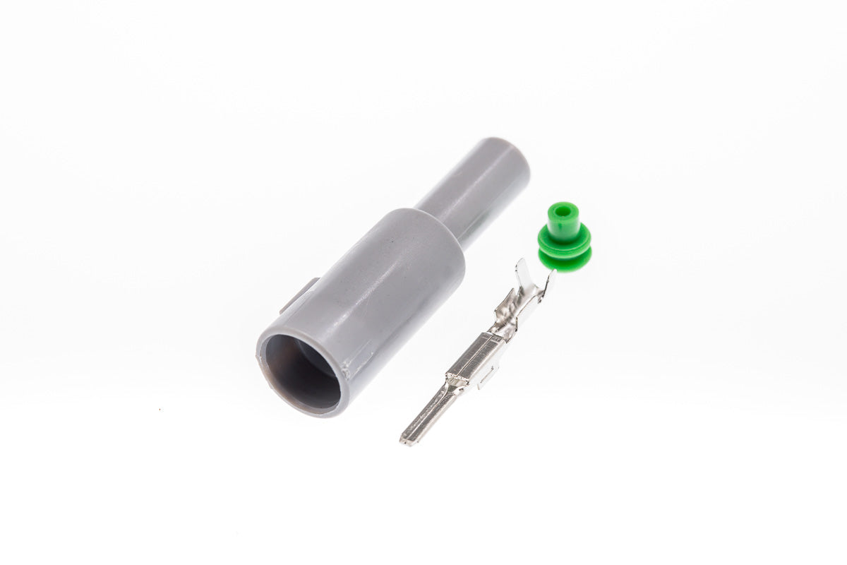 Connector  männlich  1 polig mit Einzeladerabdichtung  & Crimpverbinder CSM10141