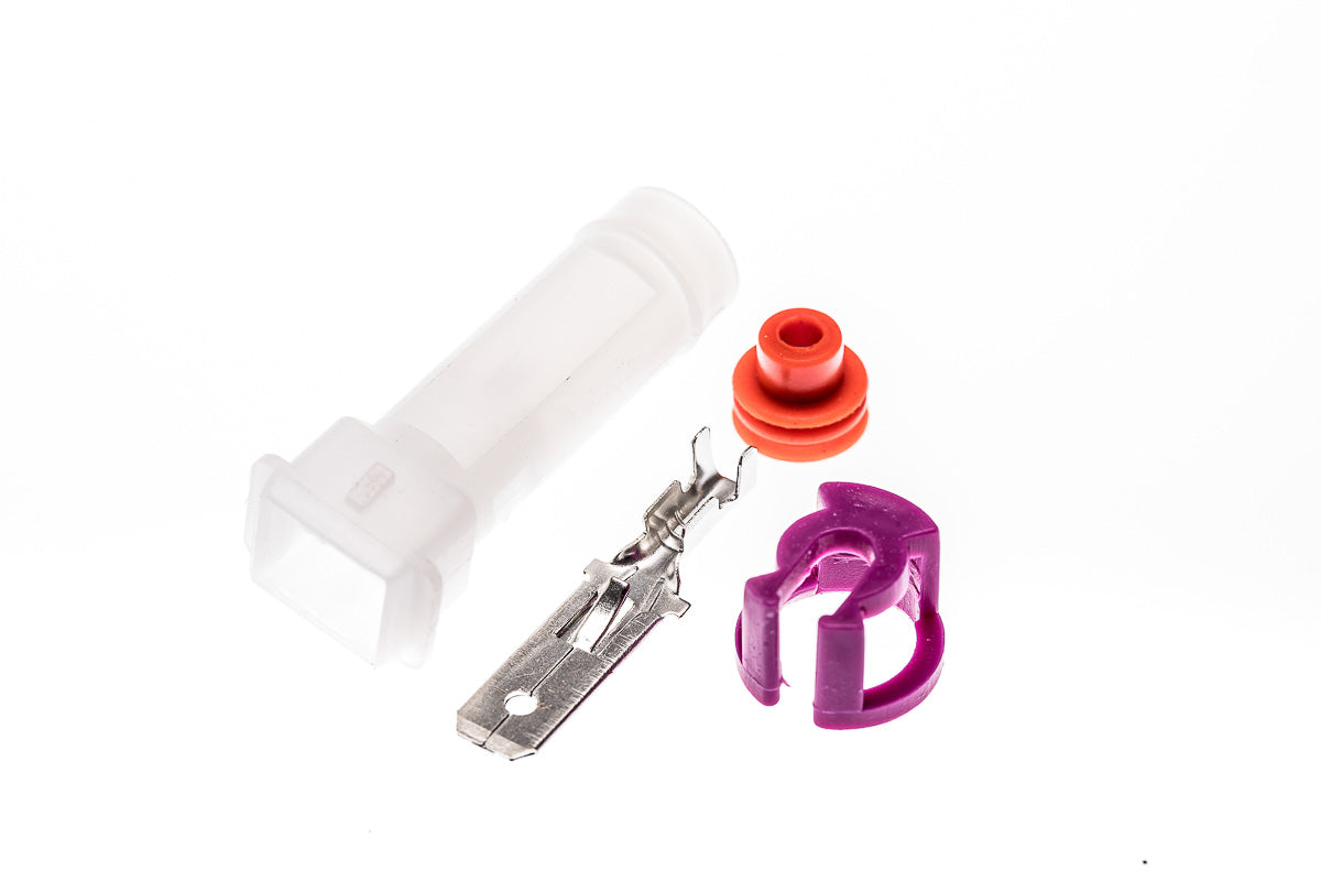 Connector  männlich  1 polig mit Einzeladerabdichtung  & Crimpverbinder CSM10166