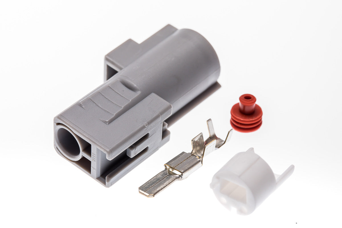 Connector  männlich  1 polig mit Einzeladerabdichtung  & Crimpverbinder CSM10175