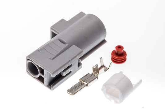 Connector  männlich  1 polig mit Einzeladerabdichtung  & Crimpverbinder CSM10175