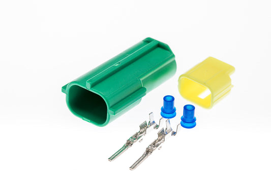 Connector  männlich  2 polig mit Crimpverbinder CSM10190