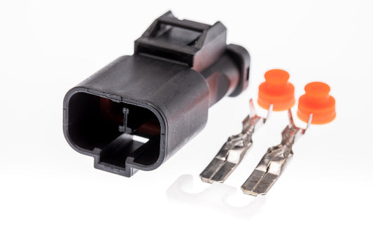 Connector  männlich  2 polig mit Crimpverbinder CSM10198