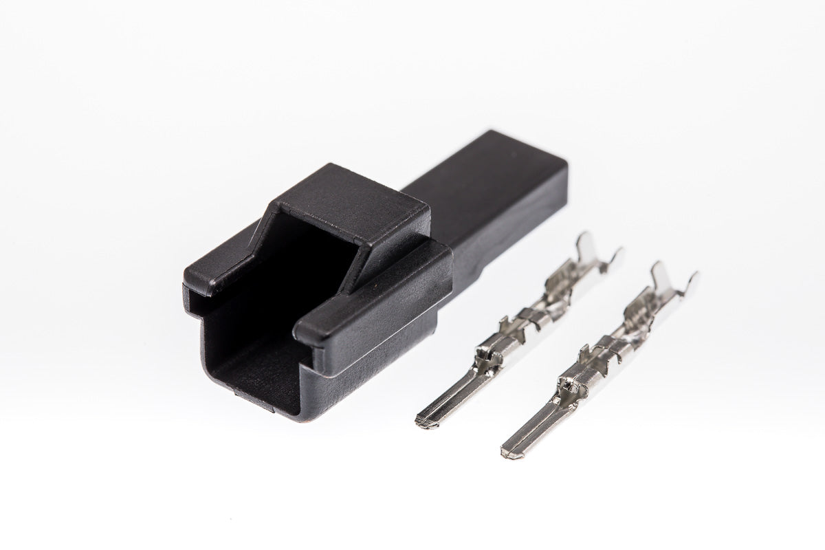 Connector  männlich  2 polig mit Crimpverbinder CSM10199