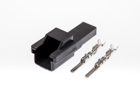 Connector  männlich  2 polig mit Crimpverbinder CSM10199