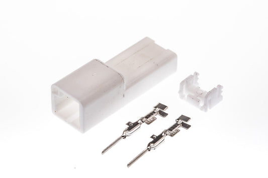 Connector  männlich  2 polig mit Crimpverbinder CSM10201