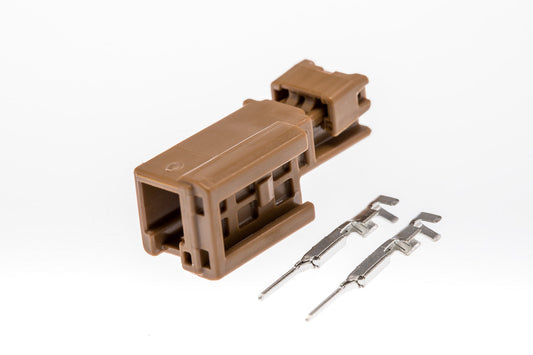 Connector  männlich  2 polig mit Crimpverbinder CSM10223