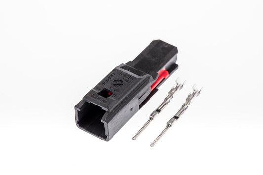Connector  männlich  2 polig mit Crimpverbinder CSM10236