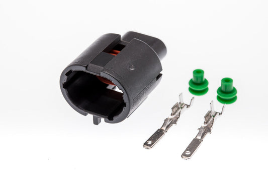 Connector  männlich  2 polig mit Einzeladerabdichtungen & Crimpverbinder CSM10285