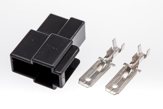 Connector  männlich  2 polig mit Crimpverbinder CSM10324